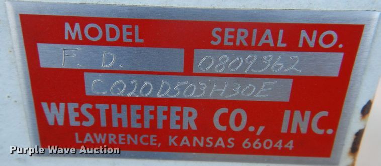 image for item DN2509 Westheffer FD  brush fire skid unit