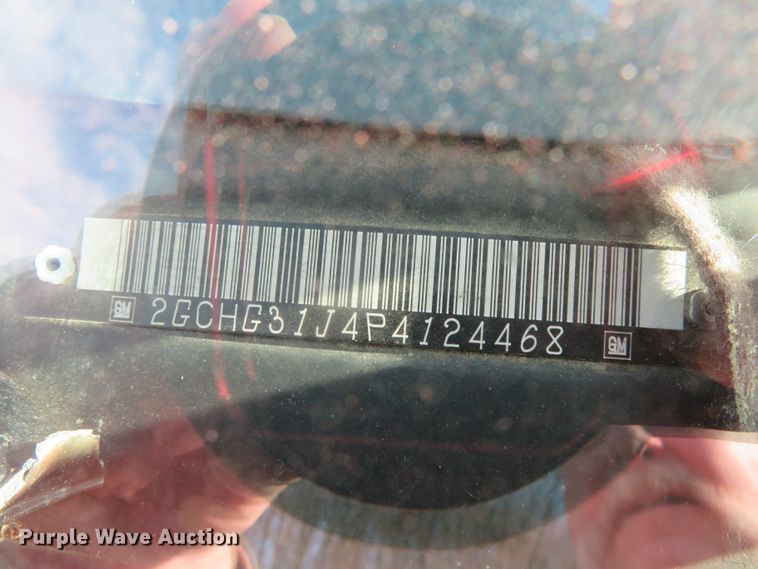 image for item DN7852 1993 Chevrolet G30  emergency vehicle