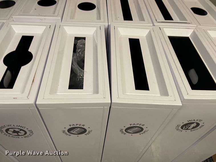 image for item IJ9576 (12) metal trash cans