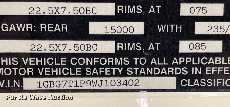 image for item IJ9579 1998 Chevrolet Blue Bird  school bus