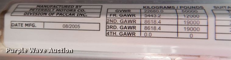 image for item JD9528 2006 Peterbilt 379  semi truck