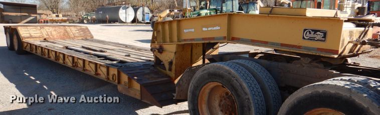 image for item JD9533 1995 Challenger RG-35  lowboy equipment trailer