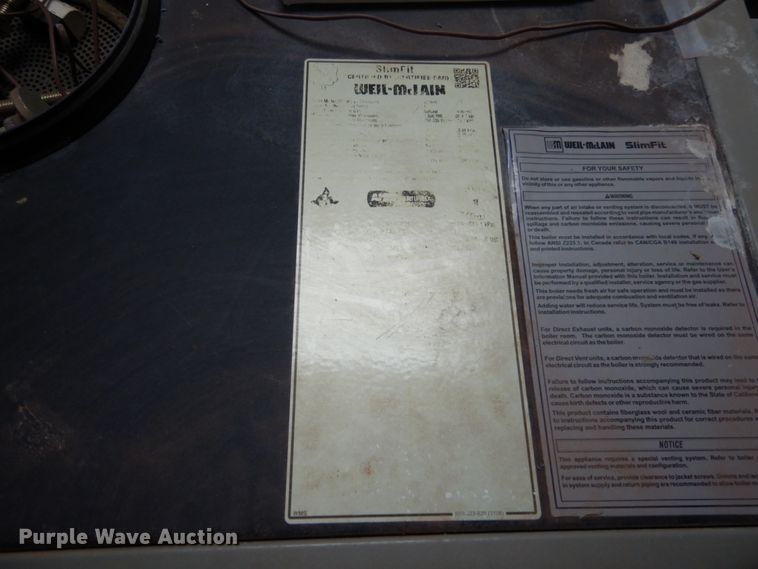 image for item JI9255 Well-Mclain SF1500  boiler