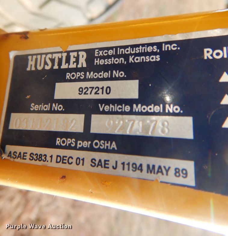 image for item JJ9797 Hustler Super Z  ZTR lawn mower