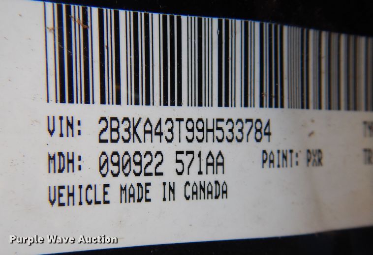 image for item JJ9821 2009 Dodge Charger