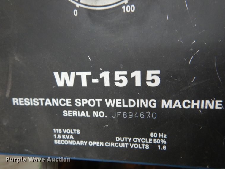 image for item JJ9834 Miller WT-1515  spot welder
