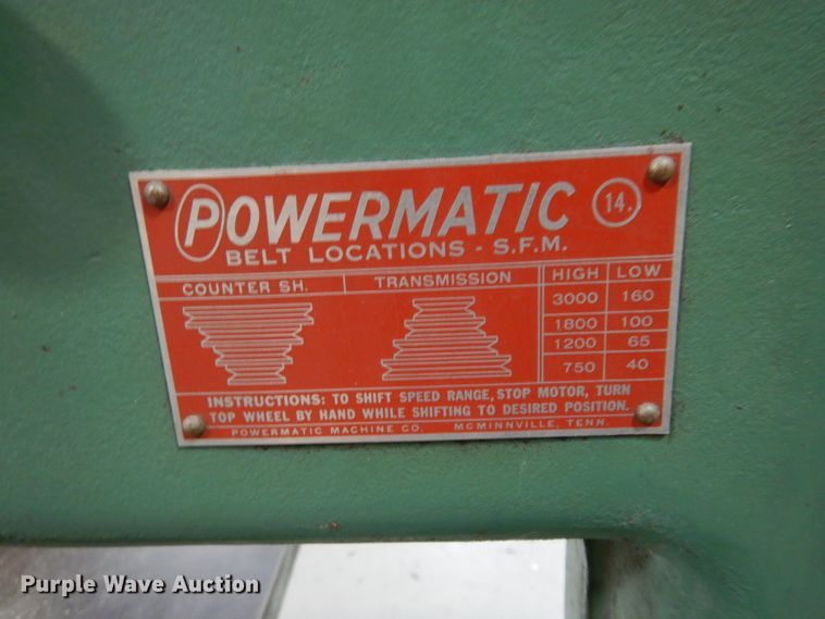 image for item JJ9841 Powermatic 143  bandsaw