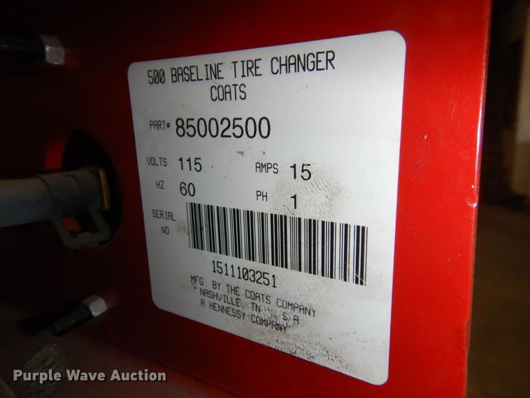 image for item JJ9847 Baseline 500 tire machine