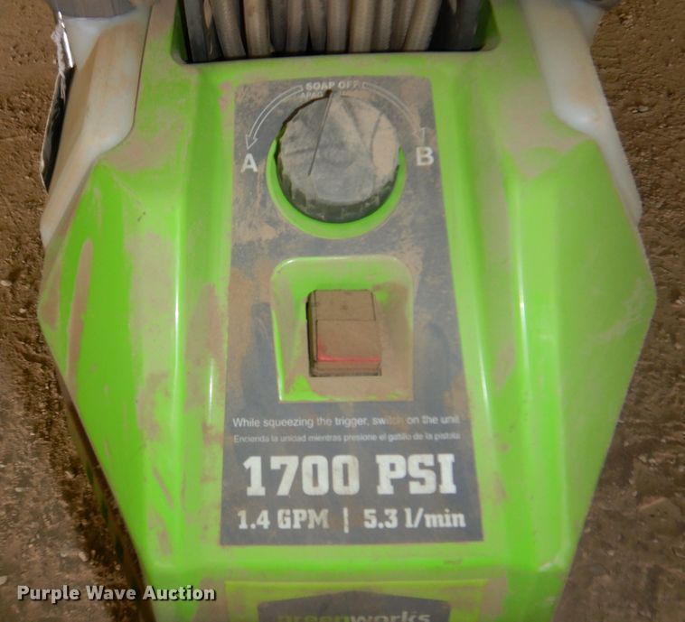 image for item JJ9859 Greenworks  pressure washer
