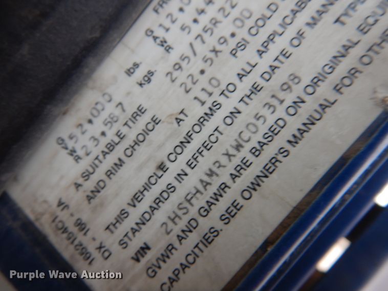 image for item JJ9862 1998 International 9400  dump truck