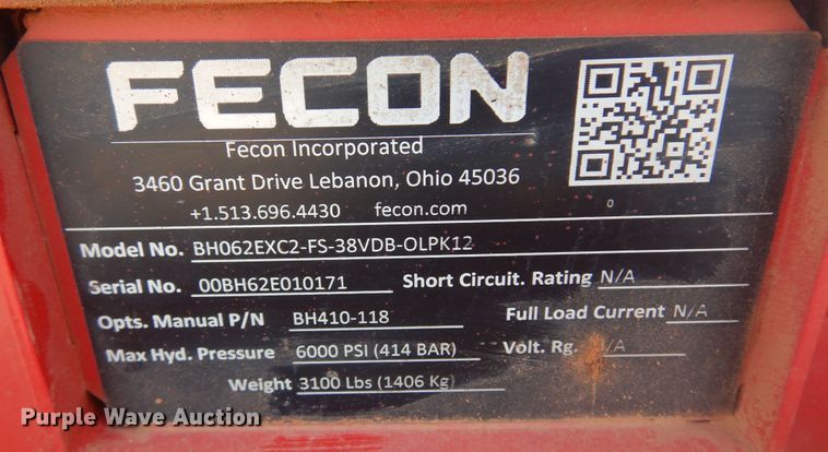 image for item JJ9868 Fecon excavator mulcher