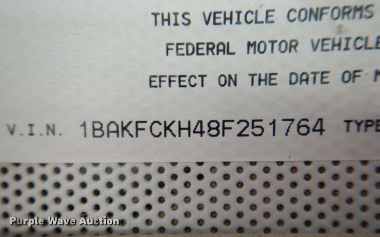 image for item JS9294 2008 Blue Bird Vision  school bus