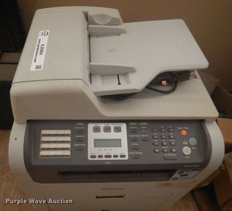 image for item KJ9464 Samsung CLX 6210FX fax machine