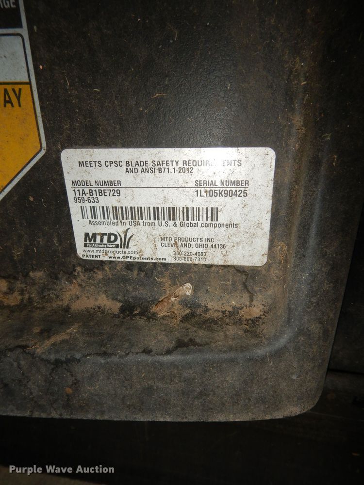 image for item KR9935 (3) MTD lawn mowers