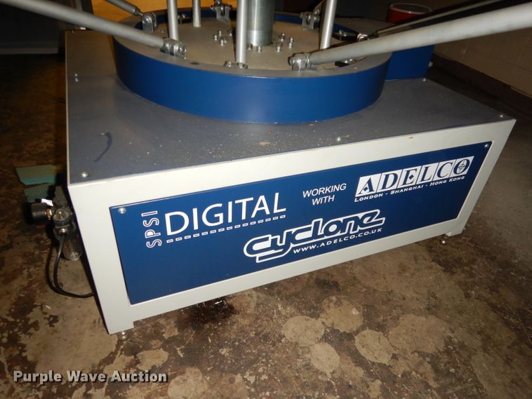 image for item KR9947 SPSI Digital Cyclone six board screen printing press