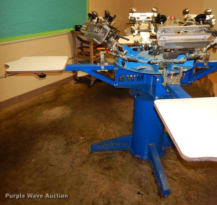 image for item KR9948 Hopkins BWM four board screen printing press