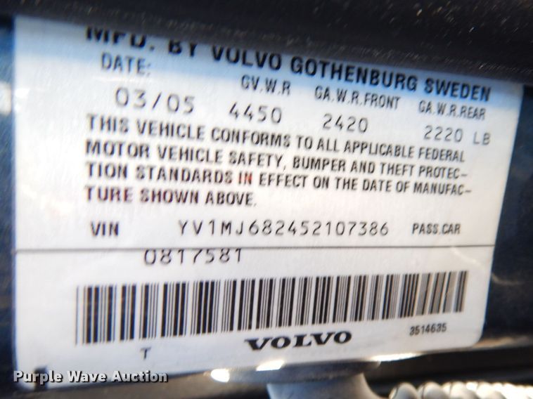 image for item DH8790 2005 Volvo V50 T5