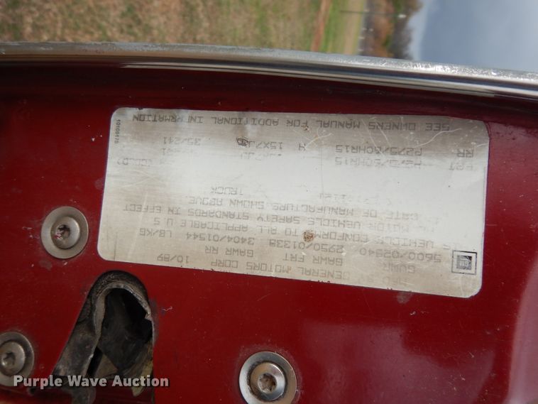 image for item DI8619 1990 Chevrolet C1500  pickup truck