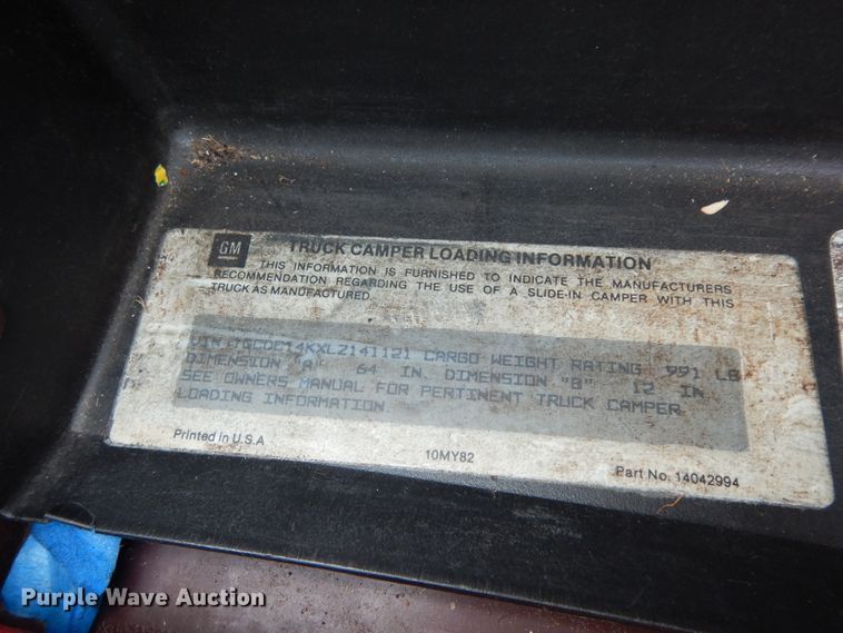 image for item DI8619 1990 Chevrolet C1500  pickup truck