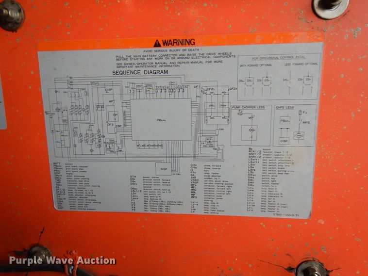 image for item DJ7497 Toyota 5FBE18  forklift