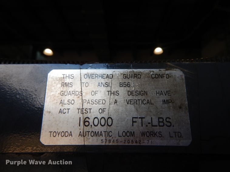 image for item DJ7497 Toyota 5FBE18  forklift