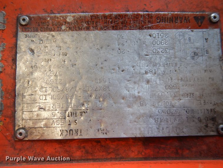 image for item DJ7497 Toyota 5FBE18  forklift