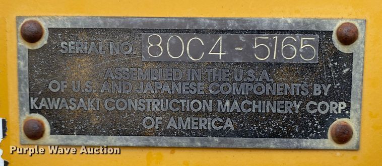 image for item DL1332 2004 Kawasaki 80Z V  wheel loader