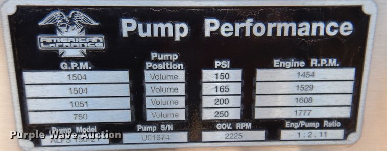 image for item DL5899 2005 American Lafrance L24M-75  aerial platform fire truck