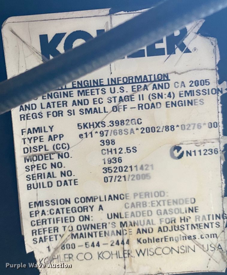 image for item DL6799 2005 Ingersoll Rand 2475  air compressor