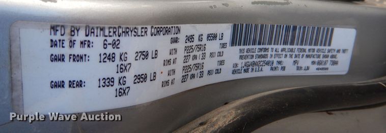 image for item DL6835 2002 Jeep Grand Cherokee  SUV