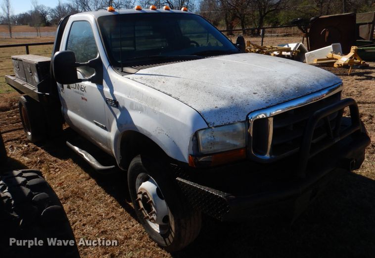 image for item DL6839 2000 Ford F550 Super Duty  flatbed truck