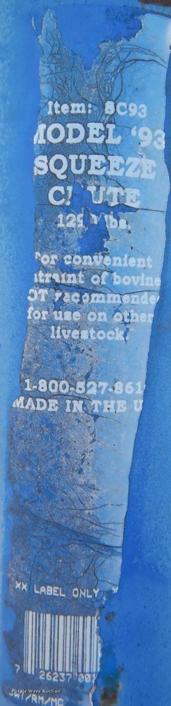 image for item DN2626 Priefert SC93  squeeze chute