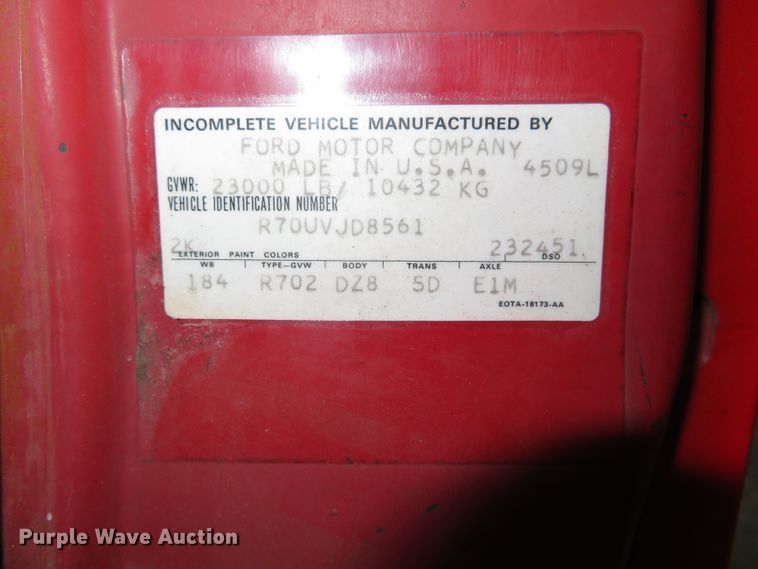 image for item DN7856 1980 Ford 7000  scissor lift truck