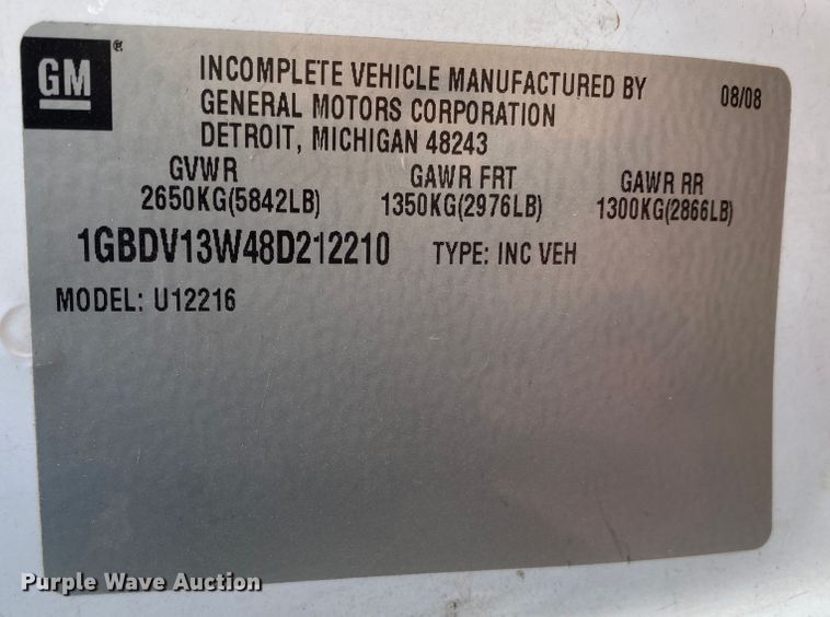 image for item IG9278 2008 Chevrolet Uplander  handicap accessible van