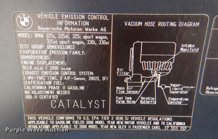 image for item IG9503 2006 BMW 325i