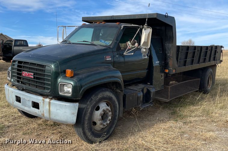 image for item IJ9581 2000 GMC C6500  dump truck