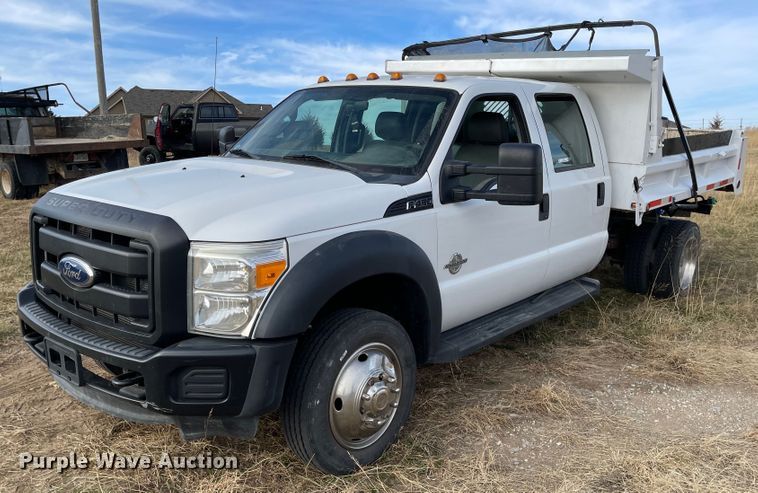 image for item IJ9583 2012 Ford F450 Super Duty XL  Crew Cab dump truck