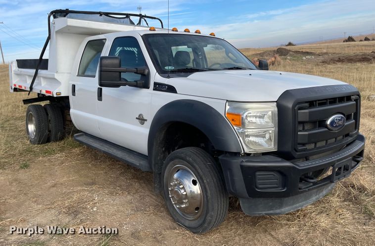 image for item IJ9583 2012 Ford F450 Super Duty XL  Crew Cab dump truck