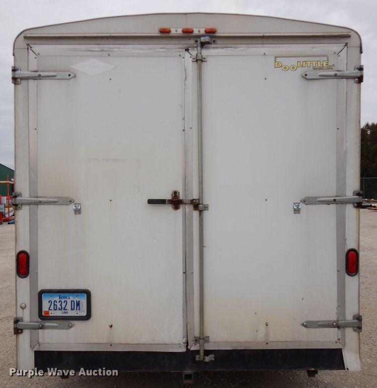 image for item IO9634 2003 Doolittle  enclosed cargo trailer