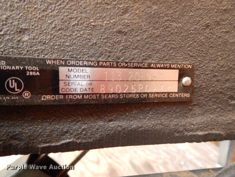 image for item IO9639 Craftsman 113 206932  planer