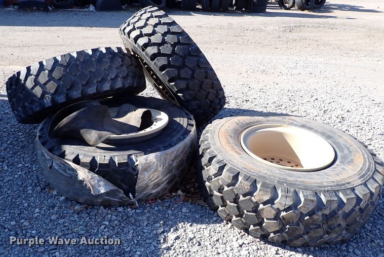 image for item IS9332 (4) Michelin 395/85R20 tires and wheels