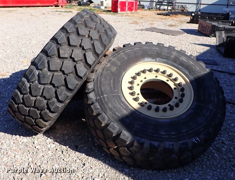 image for item IS9332 (4) Michelin 395/85R20 tires and wheels
