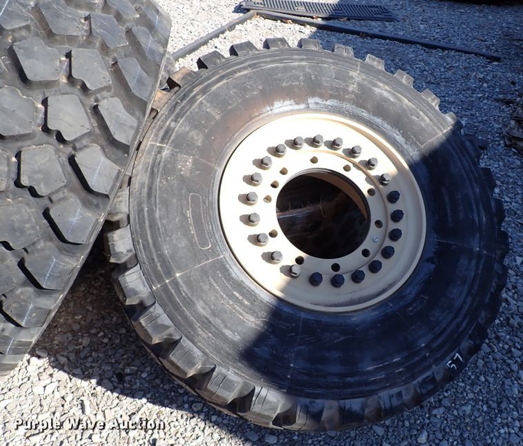 image for item IS9332 (4) Michelin 395/85R20 tires and wheels