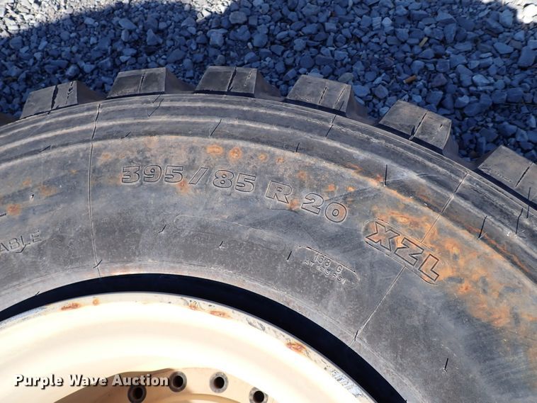 image for item IS9332 (4) Michelin 395/85R20 tires and wheels