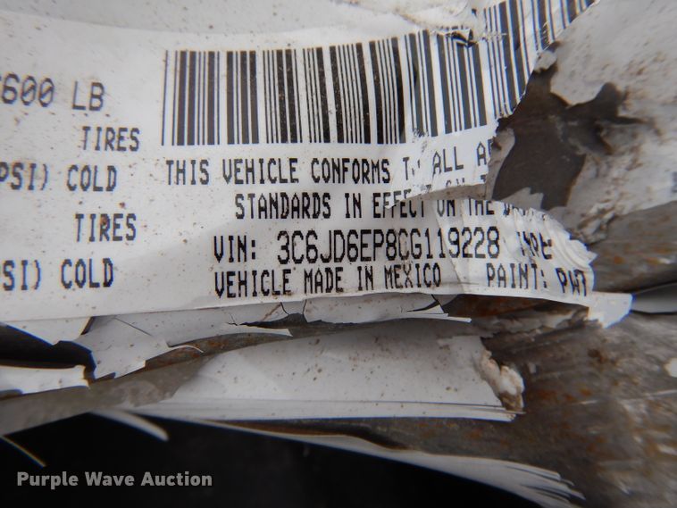 image for item IV9954 2012 Dodge Ram 1500  pickup truck