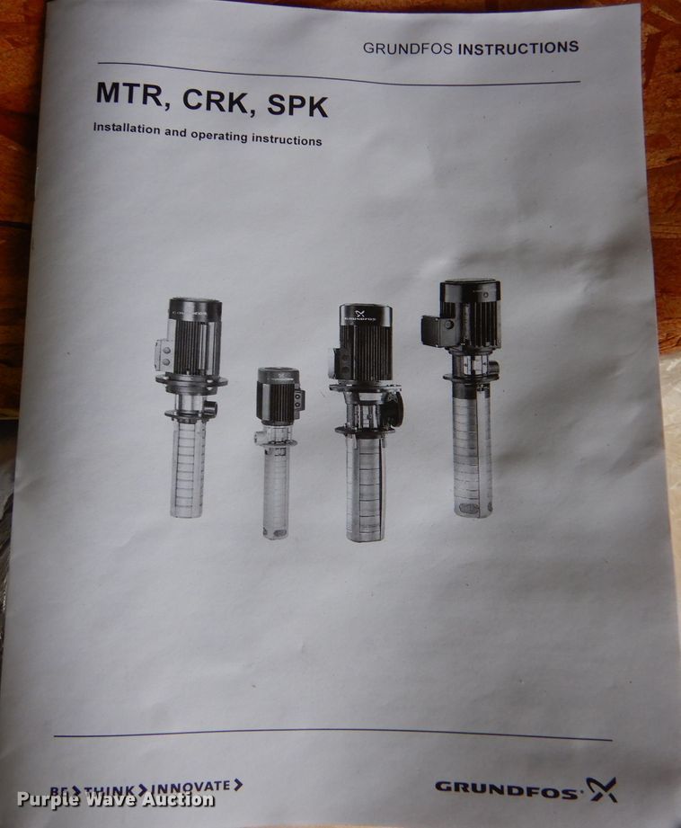 image for item IV9969 Grundfos  vertical centrifugal pump