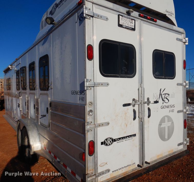 image for item JJ9734 2004 Kiefer Built Genesis X-480  livestock trailer