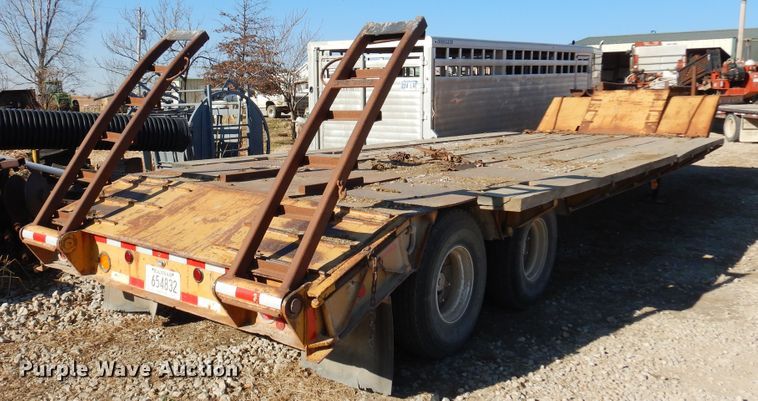 image for item JJ9808 1988  Shop built equipment trailer