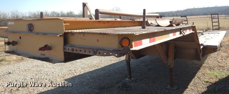 image for item JJ9808 1988  Shop built equipment trailer
