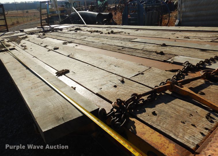 image for item JJ9808 1988  Shop built equipment trailer